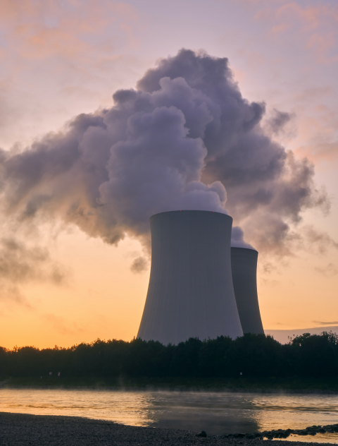 Imagen de una central nuclear